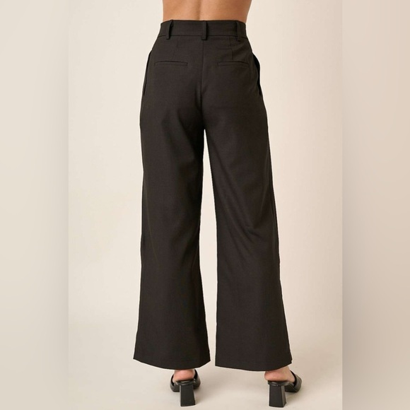Mittoshop Deep Pleated High Waisted Wide Leg Pants - Picture 5 of 6